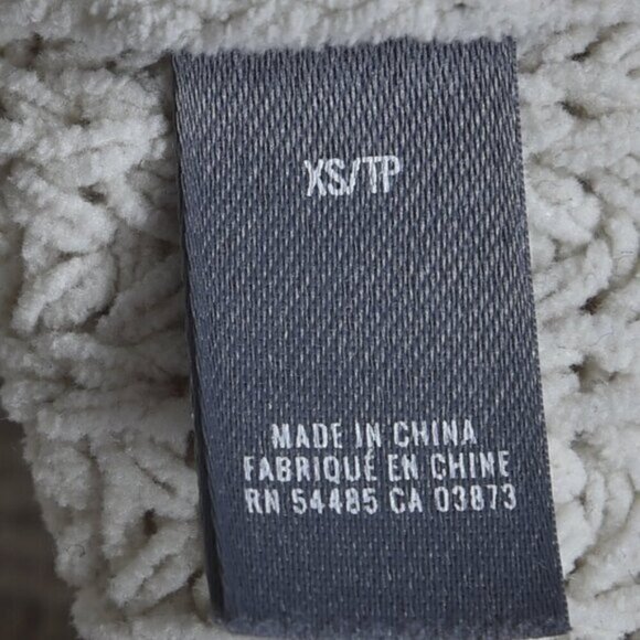 Aerie Chenille Oversized Turtleneck Sweater Cream Beige Size XS - Picture 8 of 12